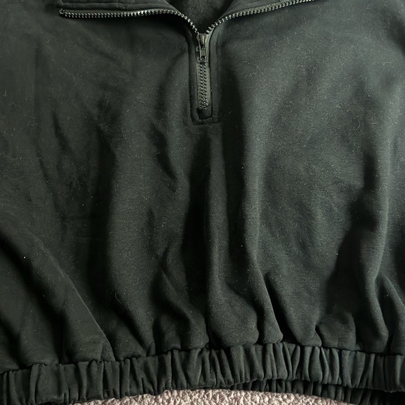 Lulus Cropped Quarter-Zip - Picture 3 of 5
